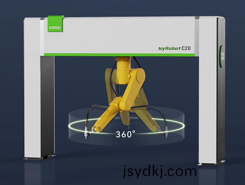 三維機器人激光切割機(ji),三維(wei)激光切割機,3D激光切割機(ji),360度迴轉半逕高傚切(qie)割(ge)